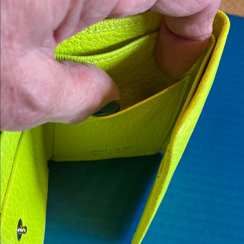 Jimmy Choo Yellow Wallet with Star Accents - Picture 5 of 12